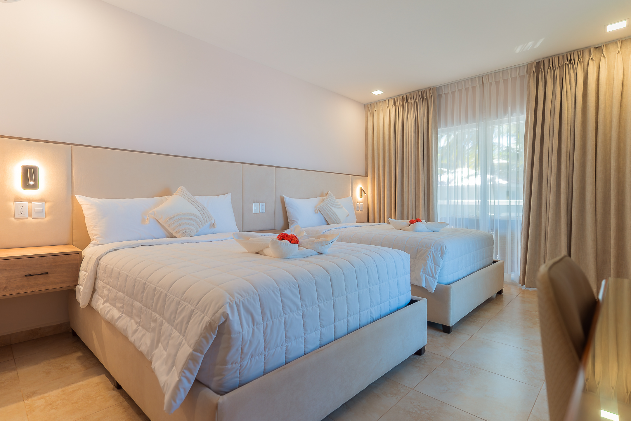 Habitación de Hotel Playa con dos camas